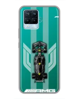 Чехол для Realme 8 с картинкой «Mercedes AMG Petronas»