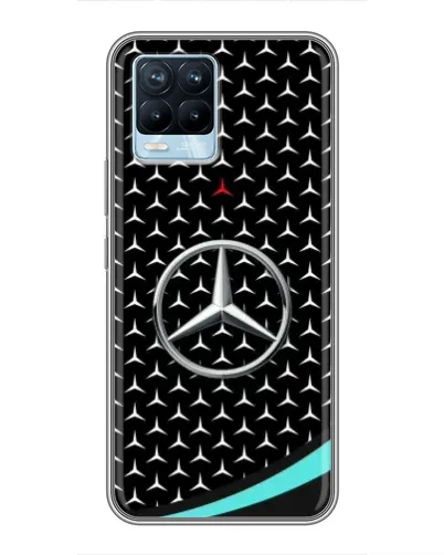 Чехол для Realme 8 с картинкой «Mercedes — бирюзовый акцент» Чехол для Realme 8 с картинкой «Mercedes — бирюзовый акцент»