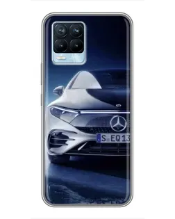 Чехол для Realme 8 с картинкой «Mercedes EQ — будущее»