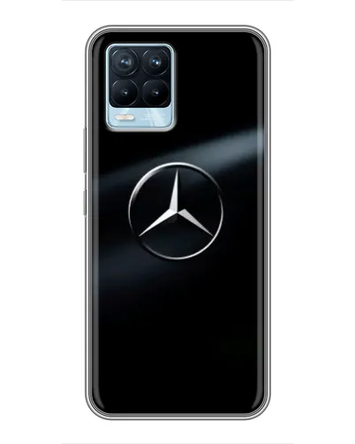 Чохол для Realme 8 з картинкою «Mercedes на металі» Чохол для Realme 8 з картинкою «Mercedes на металі»