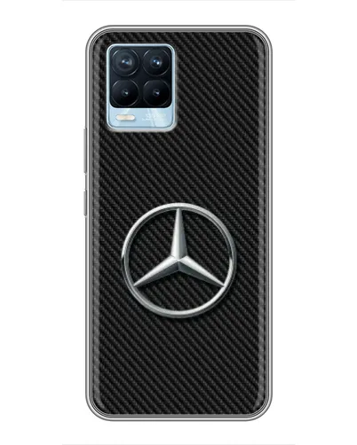 Чохол для Realme 8 з картинкою «Карбоновий Mercedes стиль» Чохол для Realme 8 з картинкою «Карбоновий Mercedes стиль»