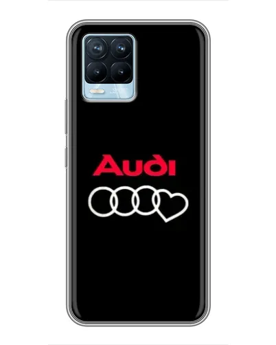 Чехол для Realme 8 с картинкой «Логотип Audi Heart» Чехол для Realme 8 с картинкой «Логотип Audi Heart»