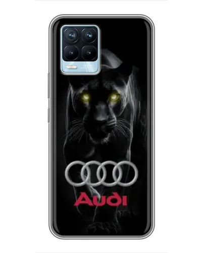 Чехол для Realme 8 с картинкой «Пантера и Audi» Чехол для Realme 8 с картинкой «Пантера и Audi»