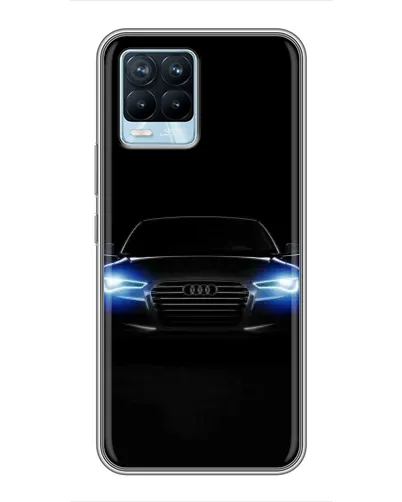 Чехол для Realme 8 с картинкой «Audi в неоне» Чехол для Realme 8 с картинкой «Audi в неоне»