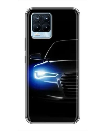 Чехол для Realme 8 с картинкой «Неоновый взгляд Audi» Чехол для Realme 8 с картинкой «Неоновый взгляд Audi»