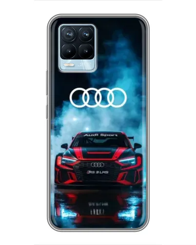 Чехол для Realme 8 с картинкой «Audi Sport — неон» Чехол для Realme 8 с картинкой «Audi Sport — неон»