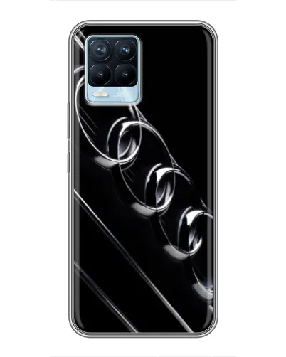 Чехол для Realme 8 с картинкой «Audi — абстрактные кольца» Чехол для Realme 8 с картинкой «Audi — абстрактные кольца»