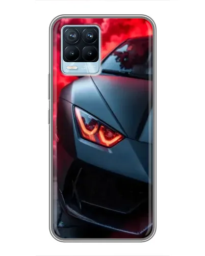 Чехол для Realme 8 с картинкой «Lamborghini красное сияние» Чехол для Realme 8 с картинкой «Lamborghini красное сияние»