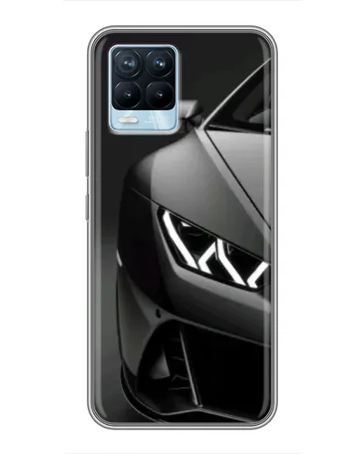 Чехол для Realme 8 с картинкой «Lamborghini фары детализация» Чехол для Realme 8 с картинкой «Lamborghini фары детализация»