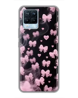 Чехол для Realme 8 с картинкой «Неоновое кружево»