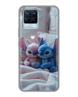 Чехол для Realme 8 с картинкой «Плюшевые Стич Ангел» Чехол для Realme 8 с картинкой «Плюшевые Стич Ангел»