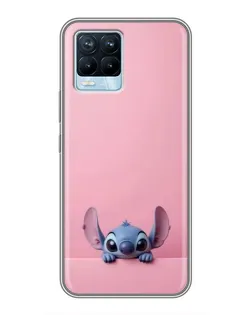 Чехол для Realme 8 с картинкой «Stitch выглядывает» Чехол для Realme 8 с картинкой «Stitch выглядывает»