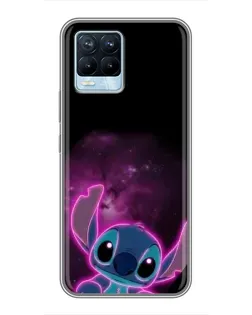 Чехол для Realme 8 с картинкой «Неоновый Stitch» Чехол для Realme 8 с картинкой «Неоновый Stitch»
