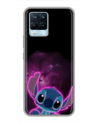 Чехол для Realme 8 с картинкой «Неоновый Stitch»
