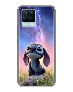 Чехол для Realme 8 с картинкой «Стич на рассвете» Чехол для Realme 8 с картинкой «Стич на рассвете»