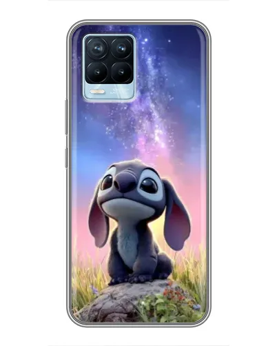 Чехол для Realme 8 с картинкой «Стич на рассвете»