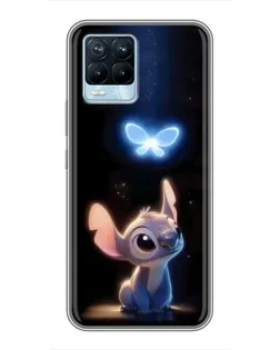 Чехол для Realme 8 с картинкой «Сияющий Стич» Чехол для Realme 8 с картинкой «Сияющий Стич»