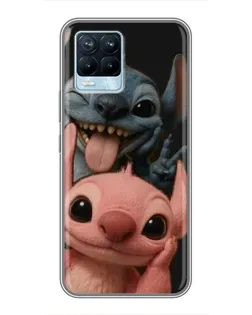 Чехол для Realme 8 с картинкой «Стич и Ангел» Чехол для Realme 8 с картинкой «Стич и Ангел»