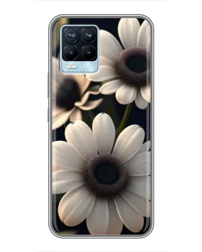 Чехол для Realme 8 с картинкой «Белые маргаритки макро» Чехол для Realme 8 с картинкой «Белые маргаритки макро»