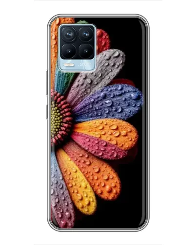 Чехол для Realme 8 с картинкой «Радужный цветок» Чехол для Realme 8 с картинкой «Радужный цветок»