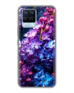 Чехол для Realme 8 с картинкой «Сиреневый цвет»