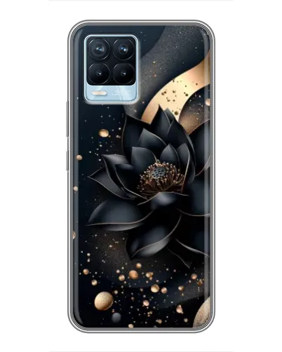 Чехол для Realme 8 с картинкой «Черный лотос» Чехол для Realme 8 с картинкой «Черный лотос»