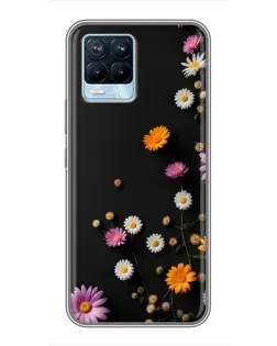 Чехол для Realme 8 с картинкой «Цветочная композиция»