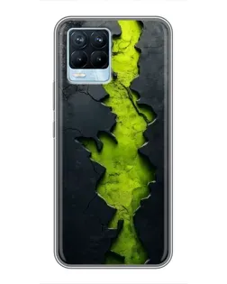 Чохол для Realme 8 з картинкою «Салатовий розлом скелі» Чохол для Realme 8 з картинкою «Салатовий розлом скелі»