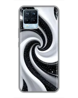 Чохол для Realme 8 з картинкою «Чорно-біла спіраль» Чохол для Realme 8 з картинкою «Чорно-біла спіраль»