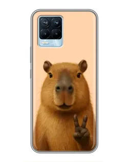 Чохол для Realme 8 з картинкою «Капібара вікторія»