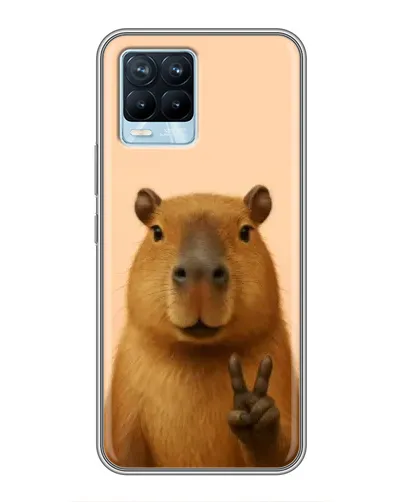 Чохол для Realme 8 з картинкою «Капібара вікторія»