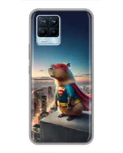 Чохол для Realme 8 з картинкою «Капі-мен супергерой»