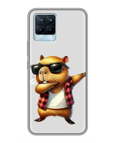 Чохол для Realme 8 з картинкою «Капібара репер даб»