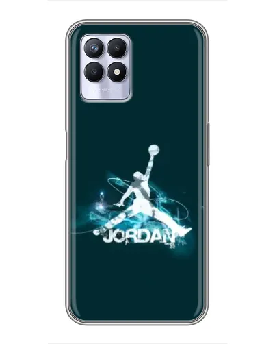 Чохол для Realme 8i з картинкою «Jordan Blue Fire» Чохол для Realme 8i з картинкою «Jordan Blue Fire»