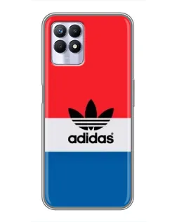 Чехол для Realme 8i с картинкой «Ретро блоки Adidas»