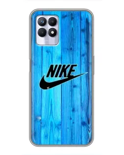Чехол для Realme 8i с картинкой «Голубое дерево Nike»