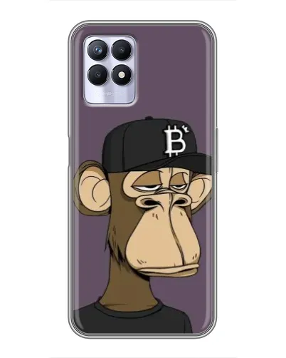 Чехол для Realme 8i с картинкой «Bored Ape в кепке»
