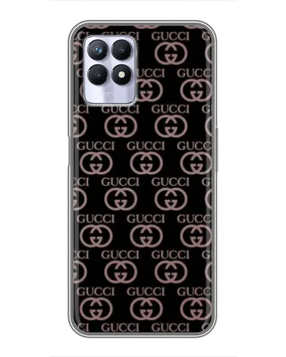 Чехол для Realme 8i с картинкой «Классическая монограмма Gucci»