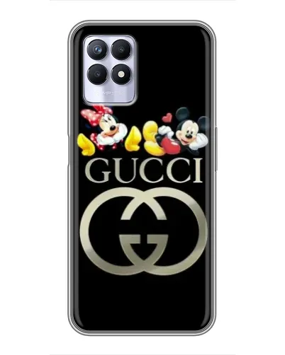 Чехол для Realme 8i с картинкой «Gucci — герои Disney»