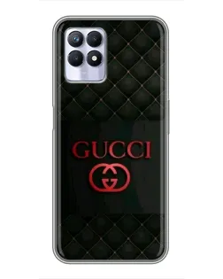 Чехол для Realme 8i с картинкой «Gucci — стеганый черный»
