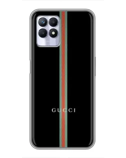 Чехол для Realme 8i с картинкой «Gucci — строгая линия»