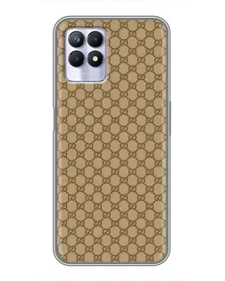 Чехол для Realme 8i с картинкой «Gucci — классический беж»