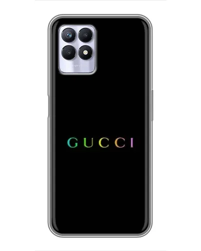 Чехол для Realme 8i с картинкой «Gucci — неоновый минимализм» Чехол для Realme 8i с картинкой «Gucci — неоновый минимализм»