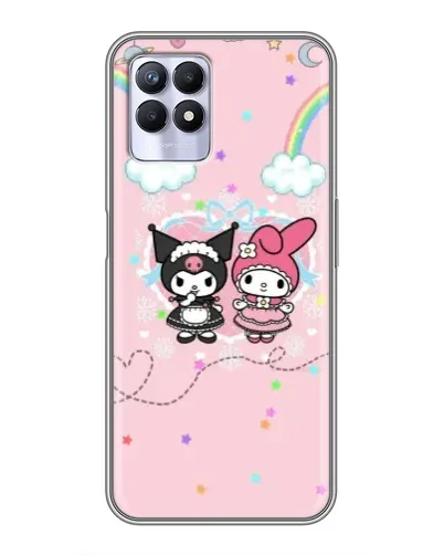 Чехол для Realme 8i с картинкой «My Melody и Kuromi»
