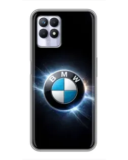 Чехол для Realme 8i с картинкой «BMW — неоновое сияние» Чехол для Realme 8i с картинкой «BMW — неоновое сияние»