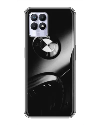 Чехол для Realme 8i с картинкой «Эмблема BMW — макро»