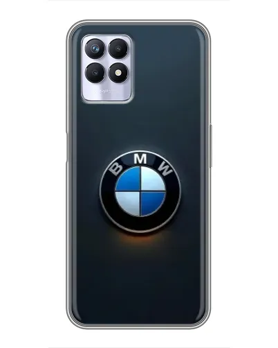 Чехол для Realme 8i с картинкой «Логотип BMW — минимализм»