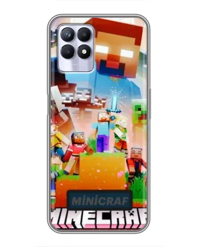 Чехол для Realme 8i с картинкой «Minecraft герои игры» Чехол для Realme 8i с картинкой «Minecraft герои игры»