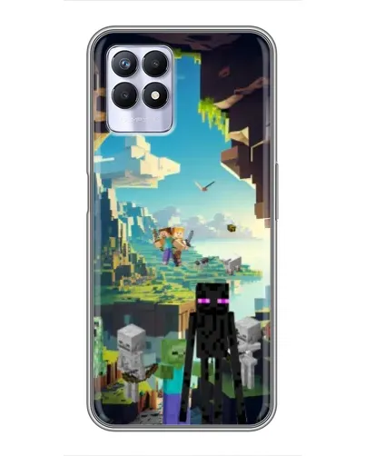 Чехол для Realme 8i с картинкой «Эндермен в лесу» Чехол для Realme 8i с картинкой «Эндермен в лесу»