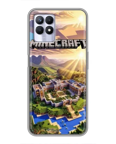 Чехол для Realme 8i с картинкой «Minecraft панорама» Чехол для Realme 8i с картинкой «Minecraft панорама»